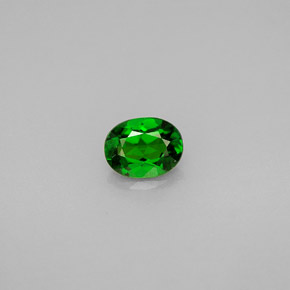 Diopside di cromo Verde naturale da 0.64 ct, Taglio ovale, VVS-VS