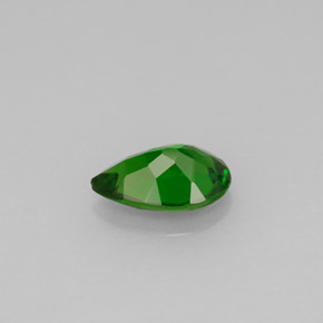 Diopside cromifero naturale verde da 0,78 ct, taglio a pera, VS