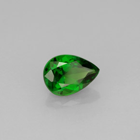 Diopside di cromo Verde naturale da 0.79 ct, Forma a pera, VS