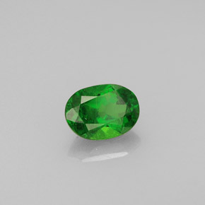 Diopside di cromo Verde naturale da 0.38 ct, Taglio ovale, VS