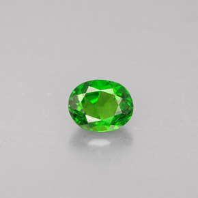 Diopside cromifero naturale verde da 0,29 ct, taglio ovale, VS