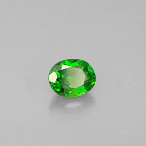 Diopside cromifero naturale verde da 0,29 ct, taglio ovale, VS