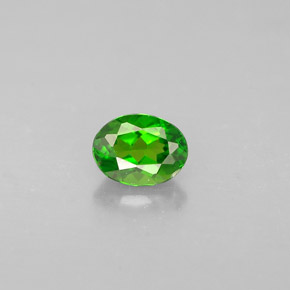 Diopside cromifero naturale verde da 0,28 ct, taglio ovale, VS