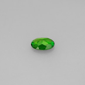 Diopside cromifero naturale verde da 0,33 ct, taglio ovale, VS