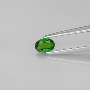 Diopside di cromo Verde naturale da 0.28 ct, Taglio ovale, VS