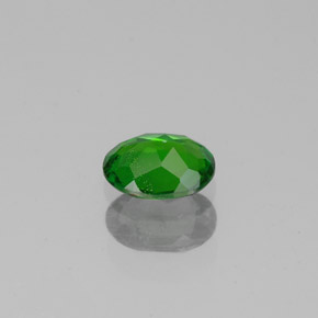 Diopside cromifero naturale verde da 0,35 ct, taglio ovale, VS-SI