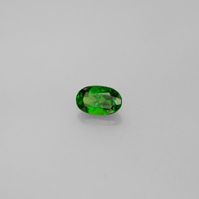 Diopside cromifero naturale verde da 0,34 ct, taglio ovale, VS-SI