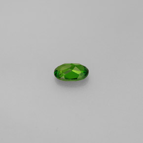 Diopside cromifero naturale verde da 0,36 ct, taglio ovale, VS