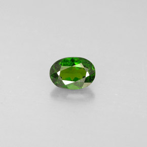 Diopside cromifero naturale verde da 0,32 ct, taglio ovale, VS