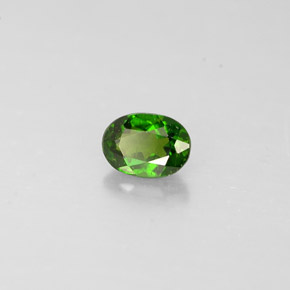 Diopside cromifero naturale verde da 0,32 ct, taglio ovale, VS