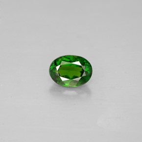 Diopside di cromo Verde naturale da 0.40 ct, Taglio ovale, VS