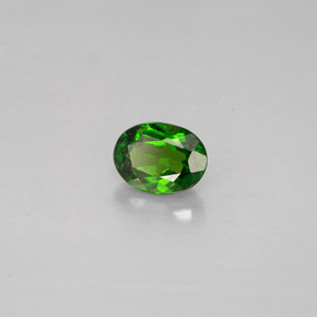 Diopside di cromo Verde naturale da 0.40 ct, Taglio ovale, VS