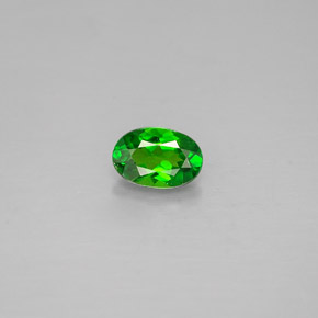 Diopside di cromo Verde naturale da 0.22 ct, Taglio ovale, VS