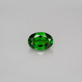 Diopside cromifero naturale verde da 0,96 ct, taglio ovale, VS