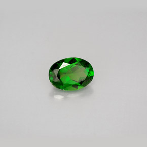 Diopside cromifero naturale verde da 0,96 ct, taglio ovale, VS