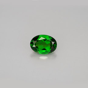 Diopside cromifero naturale verde da 0,91 ct, taglio ovale, VS