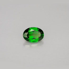 Diopside cromifero naturale verde da 0,91 ct, taglio ovale, VS