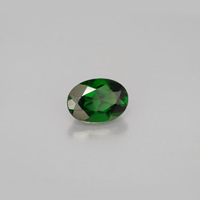 Diopside cromifero naturale verde da 0,94 ct, taglio ovale, VS