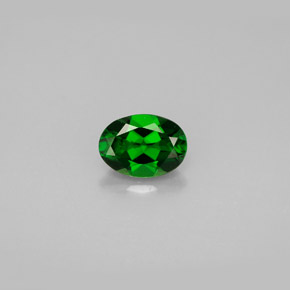 Diopside di cromo Verde naturale da 0.90 ct, Taglio ovale, VS