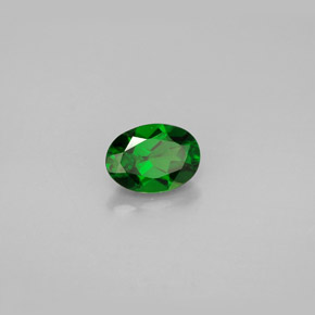 Diopside di cromo Verde naturale da 0.90 ct, Taglio ovale, VS