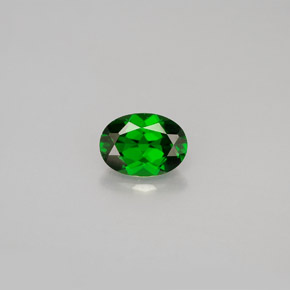 Diopside cromifero naturale verde da 0,88 ct, taglio ovale, VS