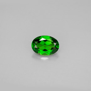 Diopside cromifero naturale verde da 0,84 ct, taglio ovale, VS