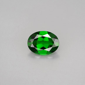 Diopside cromifero naturale verde da 1,14 ct, taglio ovale, VS