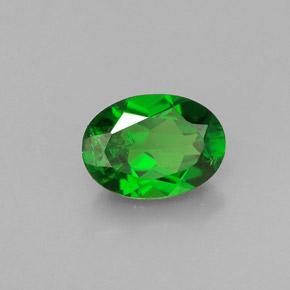 Diopside cromifero naturale verde da 0,86 ct, taglio ovale, VS