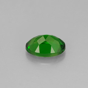 Diopside cromifero naturale verde da 0,86 ct, taglio ovale, VS