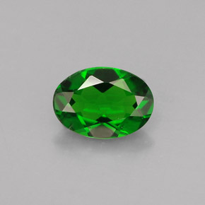 Diopside di cromo Verde naturale da 0.74 ct, Taglio ovale, VS