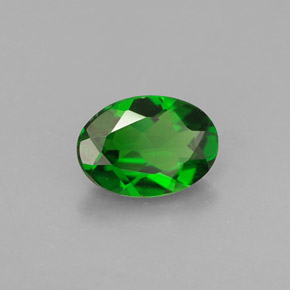 Diopside di cromo Verde naturale da 0.74 ct, Taglio ovale, VS
