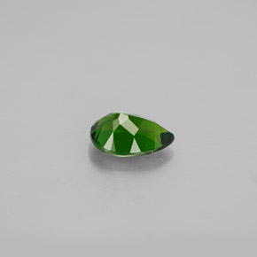 Diopside cromifero naturale verde da 0,74 ct, taglio a pera, VS