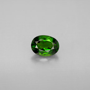 Diopside di cromo Verde naturale da 0.73 ct, Taglio ovale, VVS-VS