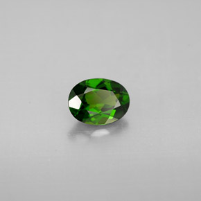 Diopside di cromo Verde naturale da 0.73 ct, Taglio ovale, VVS-VS