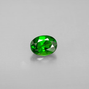 Diopside di cromo Verde naturale da 0.62 ct, Taglio ovale, VS