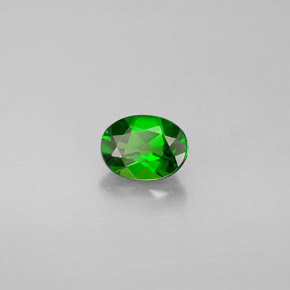 Diopside di cromo Verde naturale da 0.62 ct, Taglio ovale, VS