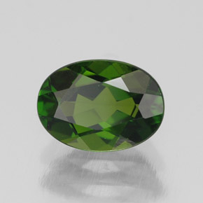 Diopside cromifero naturale verde da 1,00 ct, taglio ovale, VS