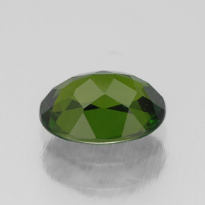 Diopside cromifero naturale verde da 1,00 ct, taglio ovale, VS