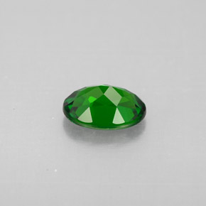 Diopside cromifero naturale verde da 0,85 ct, taglio ovale, VS