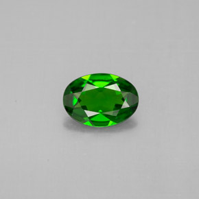 Diopside di cromo Verde naturale da 0.62 ct, Taglio ovale, VS