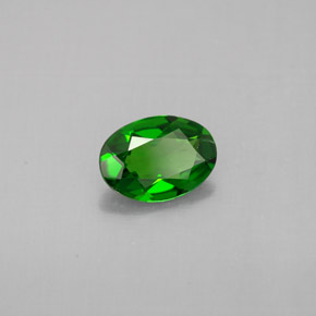 Diopside di cromo Verde naturale da 0.62 ct, Taglio ovale, VS