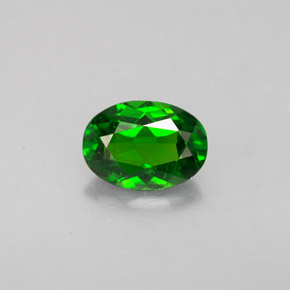 Diopside di cromo Verde naturale da 1.06 ct, Taglio ovale, VS-SI