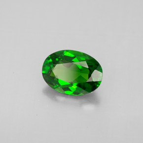Diopside di cromo Verde naturale da 1.06 ct, Taglio ovale, VS-SI