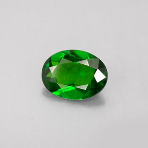 Diopside di cromo Verde naturale da 1.10 ct, Taglio ovale, VS-SI
