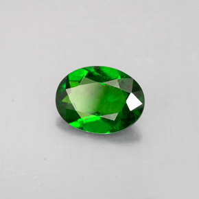 Diopside di cromo Verde naturale da 1.10 ct, Taglio ovale, VS-SI