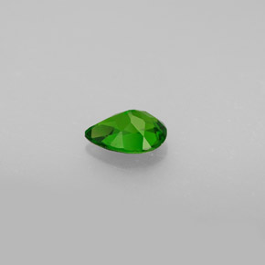 Diopside cromifero naturale verde da 0,72 ct, taglio a pera, VS-SI