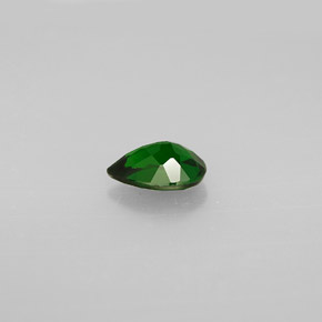 Diopside cromifero naturale verde da 0,72 ct, taglio a pera, VVS-VS