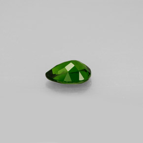 Diopside cromifero naturale verde da 0,78 ct, taglio a pera, VVS-VS
