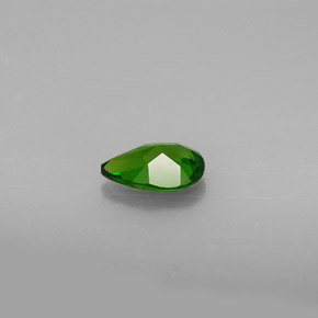 Diopside cromifero naturale verde da 0,66 ct, taglio a pera, VVS-VS