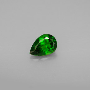 Diopside di cromo Verde naturale da 0.74 ct, Forma a pera, VS